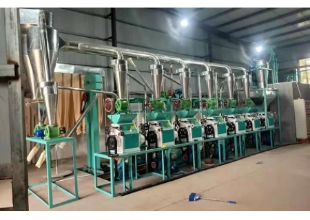 7组面粉成套设备在山东潍坊运营